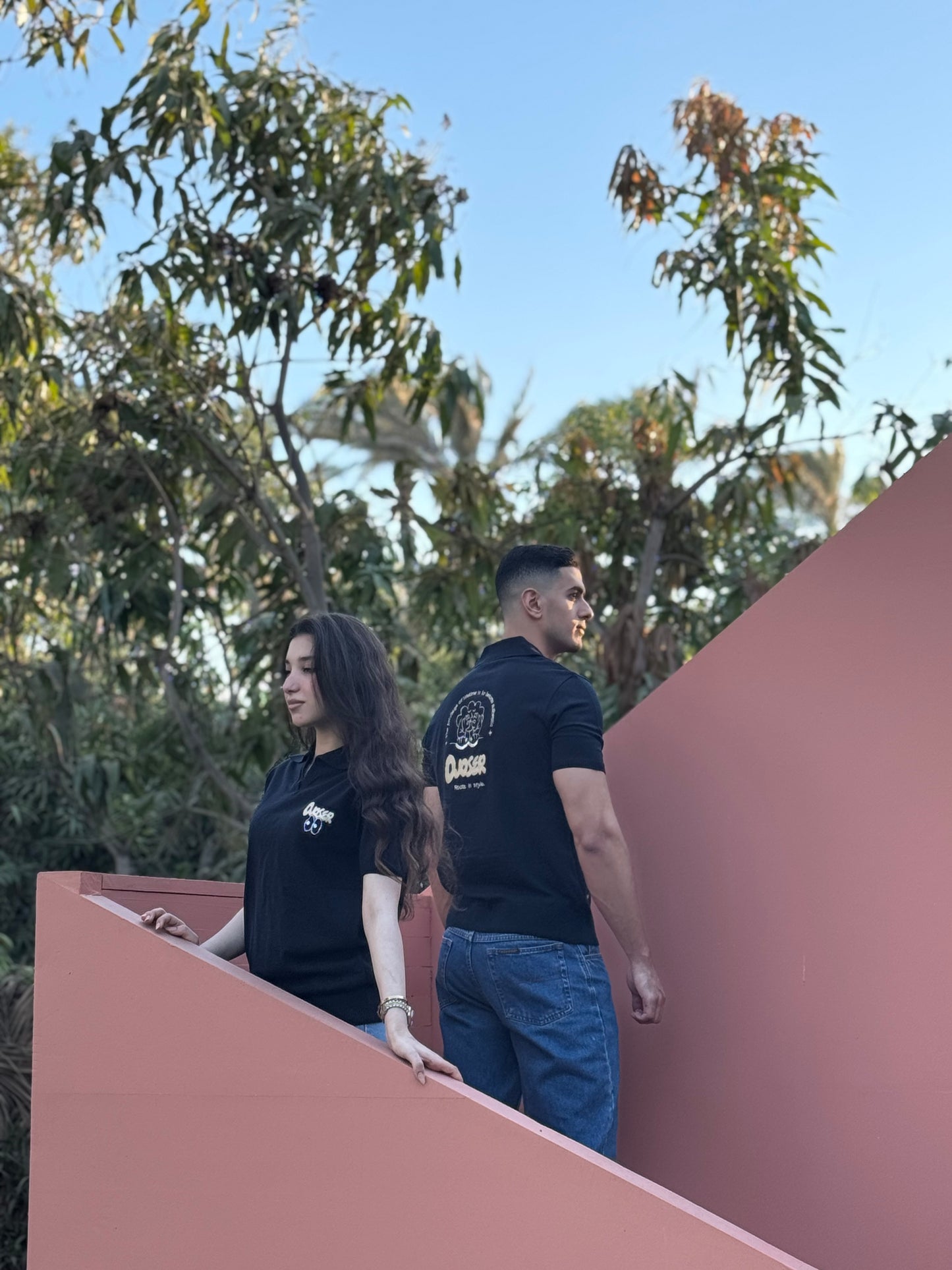 Djoser signature polo in navy blue