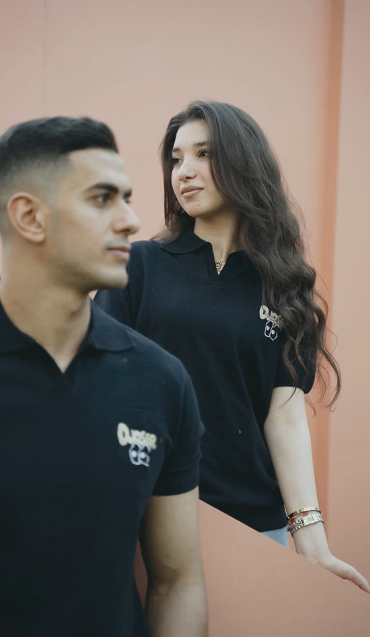 Djoser signature polo in navy blue